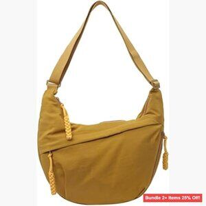 Nylon Crossbody Bag with Adjustable Strap, Multiple Pockets, Lightweight